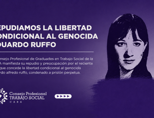 Repudiamos la libertad condicional al genocida Eduardo Ruffo