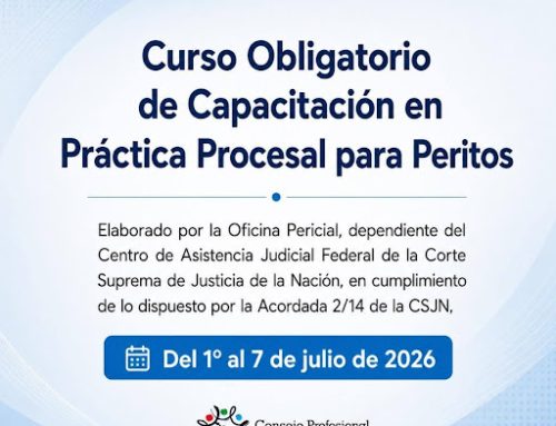 Curso Obligatorio de Capacitación en Práctica Procesal para Peritos