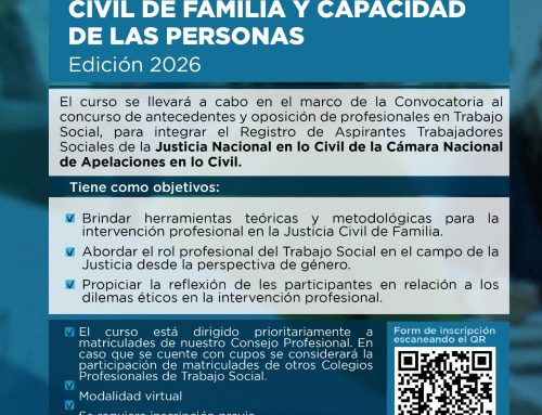 Curso de Formación sobre el Trabajo Social en la Justicia Civil de Familia y Capacidad de las Personas 2026