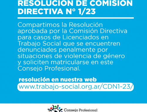 Resolución de Comisión Directiva N° 1/23