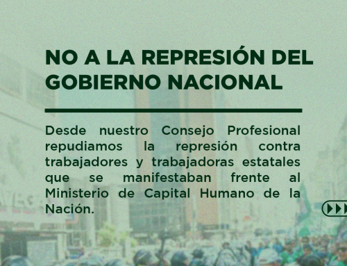 No a la represión del Gobierno Nacional