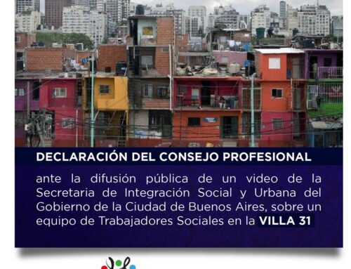 Declaración del Consejo ante difusión de un video Secretaria de Integración Social y Urbana del Gobierno de la Ciudad de Buenos Aires